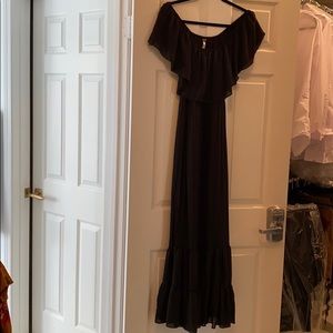 Black maxi dress